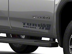 SEC10 Turbo Diesel Decals; Matte Black (01-25 Sierra 3500 HD)