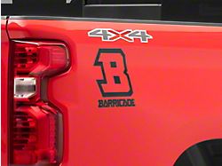 SEC10 Barricade B-Block Decal; Black (Universal; Some Adaptation May Be Required)