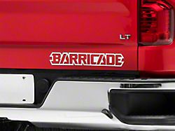 SEC10 Barricade Outline Decal; White (Universal; Some Adaptation May Be Required)