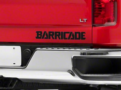 SEC10 Barricade Standard Decal; Black (Universal; Some Adaptation May Be Required)