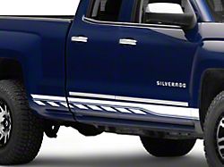 SEC10 Dash and Striped Rocker Stripes; White (Universal; Some Adaptation May Be Required)