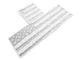 SEC10 Full Window Distressed American Flag Decal; Matte Black (99-24 Silverado 1500)