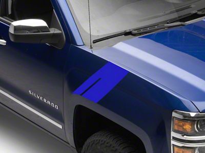 SEC10 Hash Marks; Blue (19-25 Silverado 1500)
