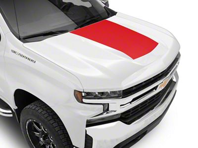 SEC10 Hood Decal; Red (19-24 Silverado 1500)