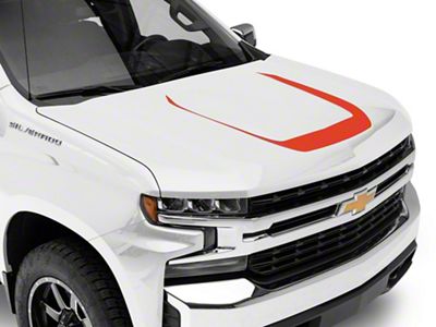SEC10 Hood Decal; Red (19-25 Silverado 1500)