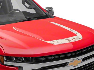 SEC10 Hood Decal; Desert Camo (19-21 Silverado 1500; 2022 Silverado 1500 LTD)