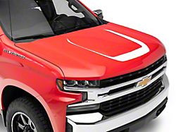 SEC10 Hood Decal; White (19-25 Silverado 1500)