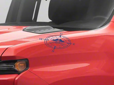 SEC10 Small Pirate Compass Decals; Blue (Universal; Some Adaptation May Be Required)