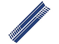 SEC10 Dashed Bed Stripes; Blue (01-25 Silverado 2500 HD)