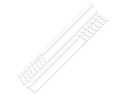 SEC10 Dashed Bed Stripes; White (01-25 Silverado 2500 HD)