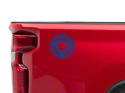 SEC10 Emotional Support Vehicle Decal; Blue (Universal; Some Adaptation May Be Required)