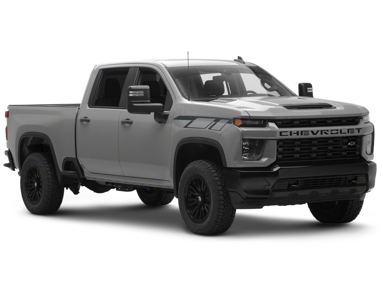 SEC10 Silverado 2500 Geometric Hash Mark; Black Carbon HS59442 (20