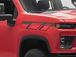 SEC10 Geometric Hash Mark; Blue/Grey/Black (20-25 Silverado 2500 HD)