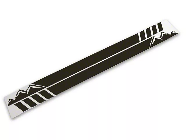 SEC10 Mountain Rocker Stripes; Matte Black (Universal; Some Adaptation May Be Required)