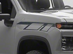 SEC10 Geometric Hash Mark; Black Carbon (20-26 Silverado 3500 HD)