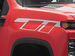 SEC10 Geometric Hash Mark; Silver (20-25 Silverado 3500 HD)