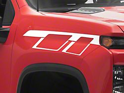 SEC10 Geometric Hash Mark; White (20-26 Silverado 3500 HD)
