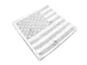 SEC10 Middle Window American Flag Decal; Matte Black (11-24 F-250 Super Duty)