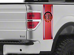 SEC10 Vertical Bed Printed Decals; Fire Dept (Universal; Some Adaptation May Be Required)