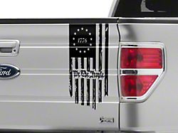 SEC10 We The People Vertical Flag Decal (Universal; Some Adaptation May Be Required)