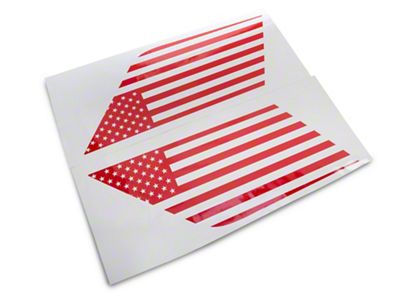 SEC10 Quarter Window Flag Decal; Red (21-24 Yukon)