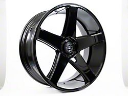 Select Precision Alloys Spectrum Glossy Black 6-Lug Wheel; 24x10; 19mm Offset (07-14 Tahoe)