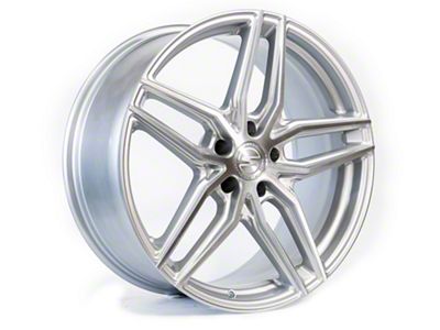 Select Precision Alloys Shadow Gloss Silver Brushed 5-Lug Wheel; 20x9; 38mm Offset (87-90 Dakota)