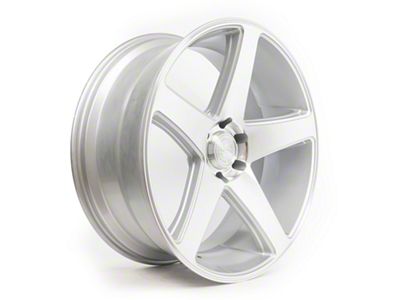 Select Precision Alloys Spectrum Gloss Silver Machined 6-Lug Wheel; 24x10; 19mm Offset (19-25 Silverado 1500)