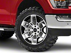Carroll Shelby Wheels CS45 Chrome Powder with Black Inserts 6-Lug Wheel; 20x9; 12mm Offset (21-25 F-150)