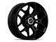 Carroll Shelby Wheels CS45 Gloss Black 6-Lug Wheel; 22x9.5; 12mm Offset (15-20 F-150)