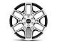Carroll Shelby Wheels CS45 Chrome Powder with Black Inserts 6-Lug Wheel; 22x9.5; 12mm Offset (15-20 F-150)