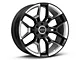 Carroll Shelby Wheels CS45 Gloss Black with Hyper Silver Inserts 6-Lug Wheel; 22x9.5; 12mm Offset (15-20 F-150)