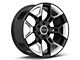 Carroll Shelby Wheels CS45 Black with Hyper Silver Inserts 6-Lug Wheel; 20x9; 12mm Offset (04-08 F-150)