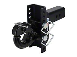 Shocker Hitch XR 20K Adjustable Pintle Hook for 3-Inch Receiver Hitch; 3-Inch Rise to 9-Inch Drop (Universal; Some Adaptation May Be Required)
