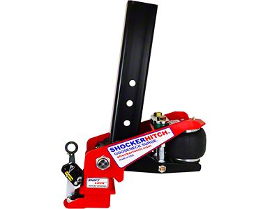 Shocker Hitch 40K Gooseneck Surge Air Hitch and Coupler for 3-Inch Ball; 4-Inch Square Straight Pin (Universal; Some Adaptation May Be Required)