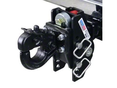 Shocker Hitch Impact Max 20K Cushion Pintle Hook for 2-Inch Receiver Hitch; 1-Inch Rise to 6-1/2-Drop (Universal; Some Adaptation May Be Required)