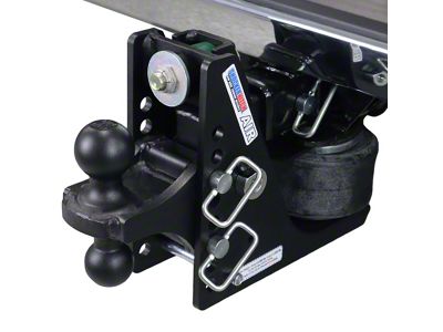 Shocker Hitch 12K Max Black Air Hitch and Black Combo Ball Mount for 2-Inch Receiver Hitch; 0.50 to 4.50-Inch Drop (Universal; Some Adaptation May Be Required)