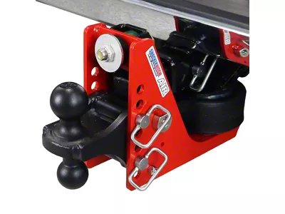 Shocker Hitch Original Shocker 12K Air Receiver Hitch and Black Combo Ball Mount for 2-Inch Receiver Hitch; 0.50 to 3-1/2-Inch Drop (Universal; Some Adaptation May Be Required)