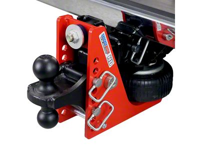 Shocker Hitch HD 20K Air Bumper Hitch and Black Combo Ball Mount for 2-Inch Receiver Hitch; 0.50 to 4.50-Inch Drop (Universal; Some Adaptation May Be Required)