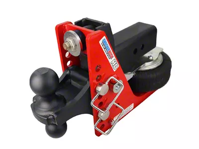 Shocker Hitch HD 20K Air Bumper Hitch and Black Combo Ball Mount for 3-Inch Receiver Hitch; 0.50 to 4.50-Inch Drop (Universal; Some Adaptation May Be Required)