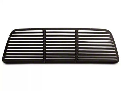 Low Profile Rear Window Louvers; Textured Black (94-97 RAM 3500 w/o Sliding Window)