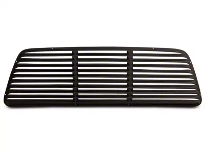 Low Profile Rear Window Louvers; Textured Black (03-09 RAM 3500 Regular Cab w/ Sliding Window)