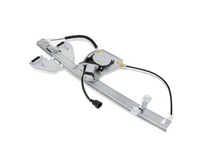 Power Window Regulator with Motor; Rear Passenger Side (07-14 Silverado 3500 HD Extended Cab)