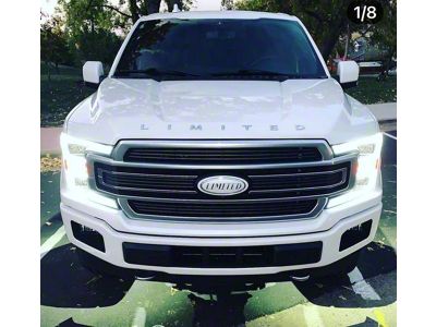 Sick Diesel Ghost Grille LED Lights; Black Frame (18-20 F-150 Limited, Platinum)