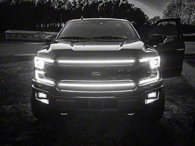Sick Diesel LED Grille Accent Lights; Sequential; Black Frame (18-20 F-150 King Ranch, Lariat, XL, XLT)