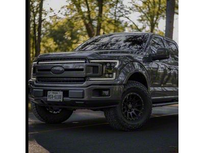 Sick Diesel Top Bar Accent LED Grille Light; Amber; Black Frame (18-20 F-150 King Ranch, Lariat, XL, XLT)