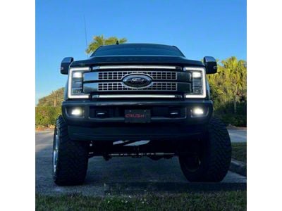 Sick Diesel Ghost LED Grille Lights with Plug and Play Harness (17-19 F-250 Super Duty Platinum)