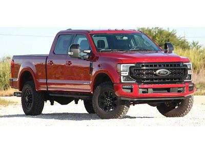 Sick Diesel LED Grille Lights; Silver Frame (20-22 F-250 Super Duty Lariat, XL)