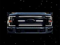 Sick Diesel Center LED Grille Lights; Black Frame (20-22 F-350 Super Duty)