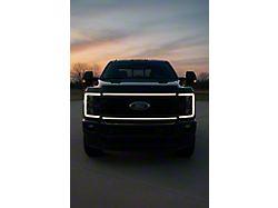 Sick Diesel Ghost LED Grille Lights with Plug and Play Harness; Black Frame (23-26 F-350 Super Duty)